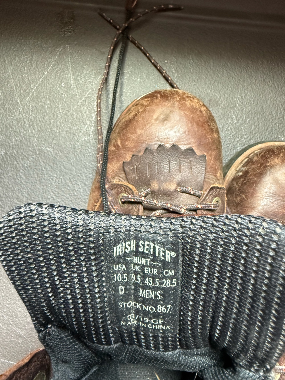 Red Wing Shoes Brown Leather Work Boots View 2